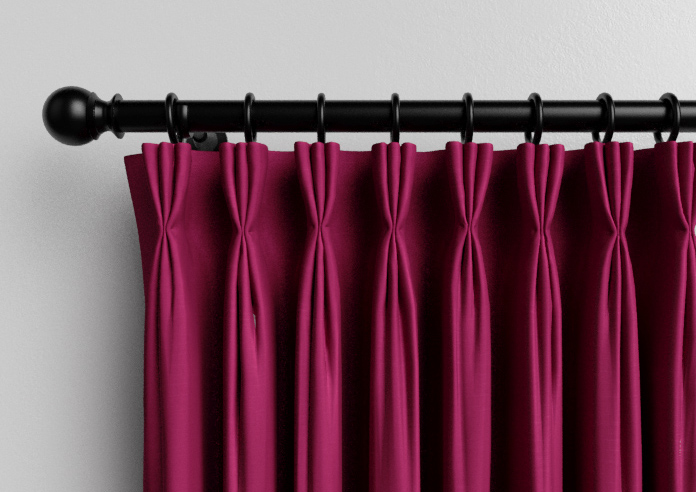 Kyoto Faux Silk, Pink Rouge - Made to Measure Curtains - Image 11